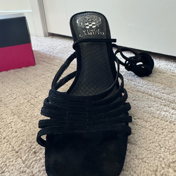 Vince Camuto black suede heels - Picture 6 of 14